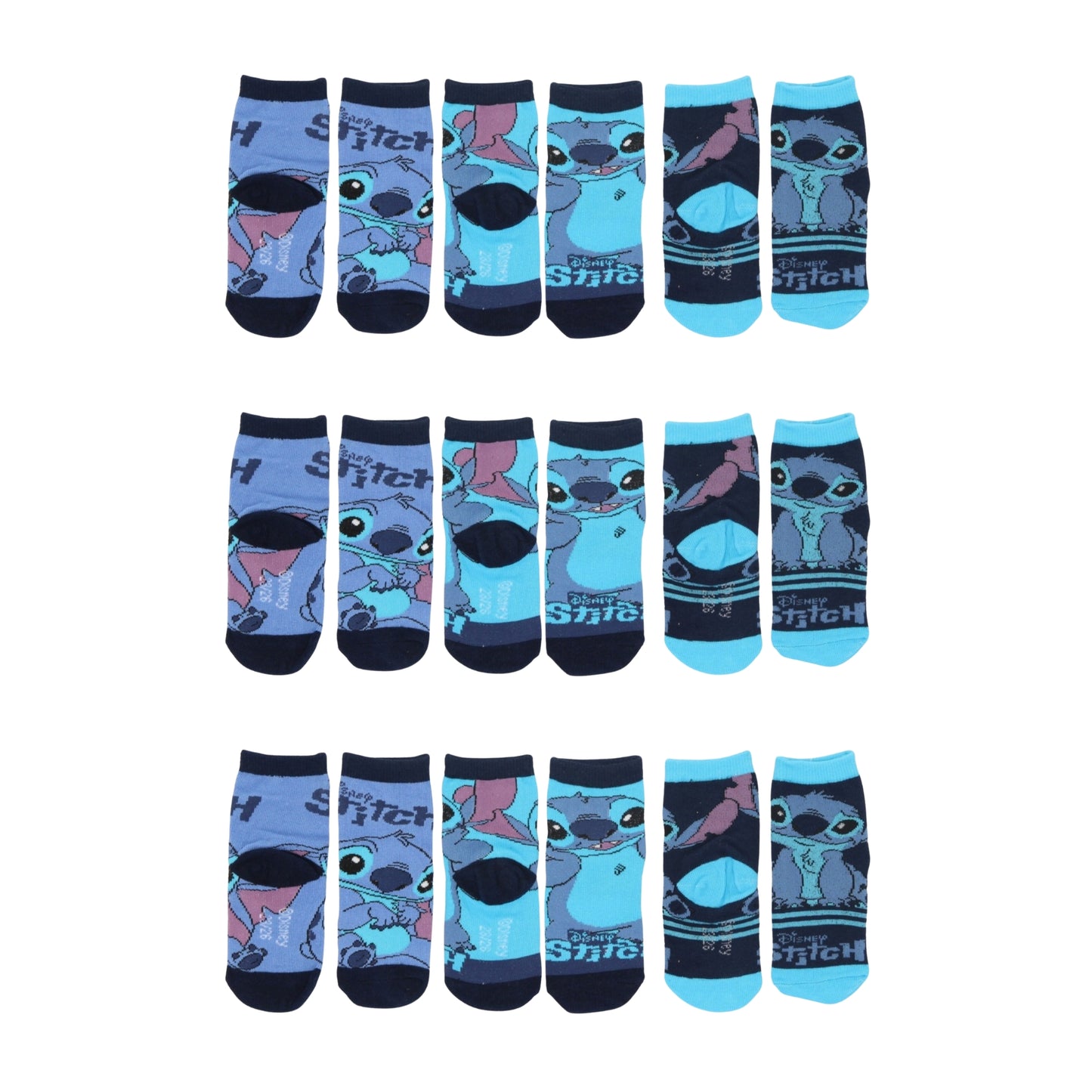 Lilo & Stitch Sokken - 9 Paar- Blauw