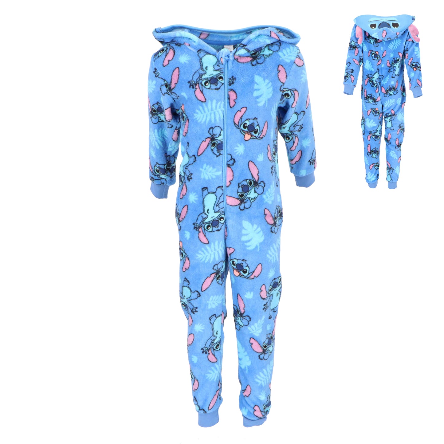 Lilo & Stitch Coral-Fleece Onesie