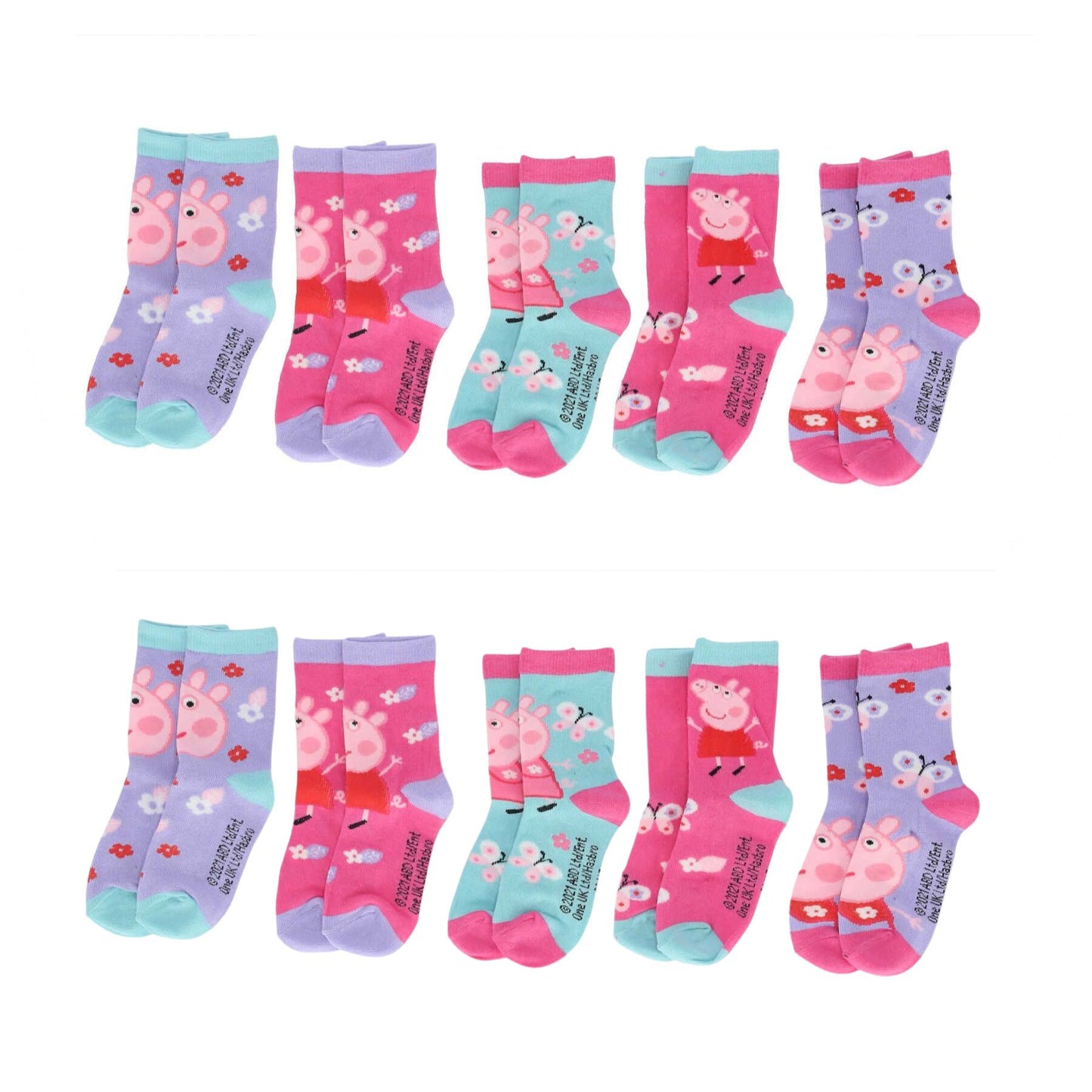 Peppa Pig Sokken - 10 Paar