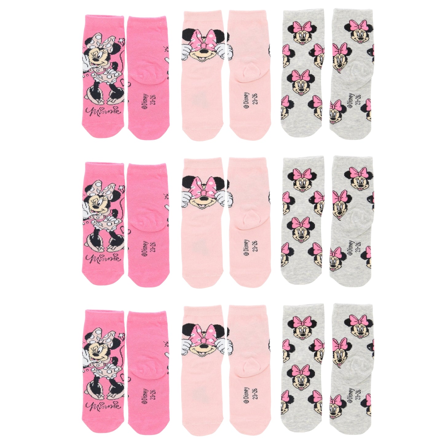 Minnie Mouse Sokken - 9 Paar