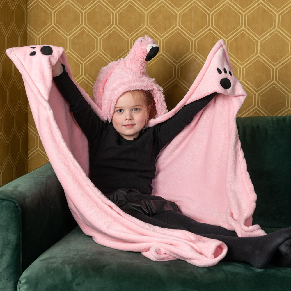 Noxxiez fleece deken - flamingo