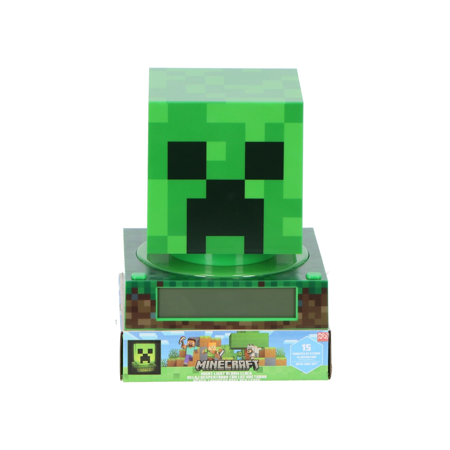 Minecraft 3D Wekker met nachtlampje en geluiden