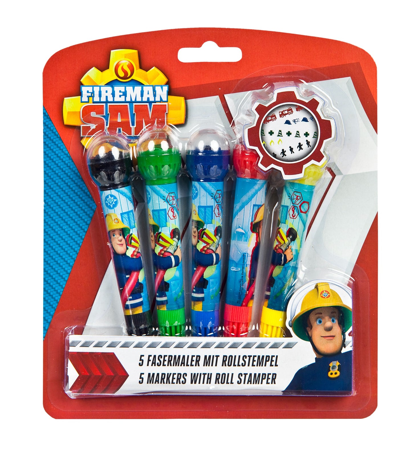 Fireman Sam Stiften met rolstempel