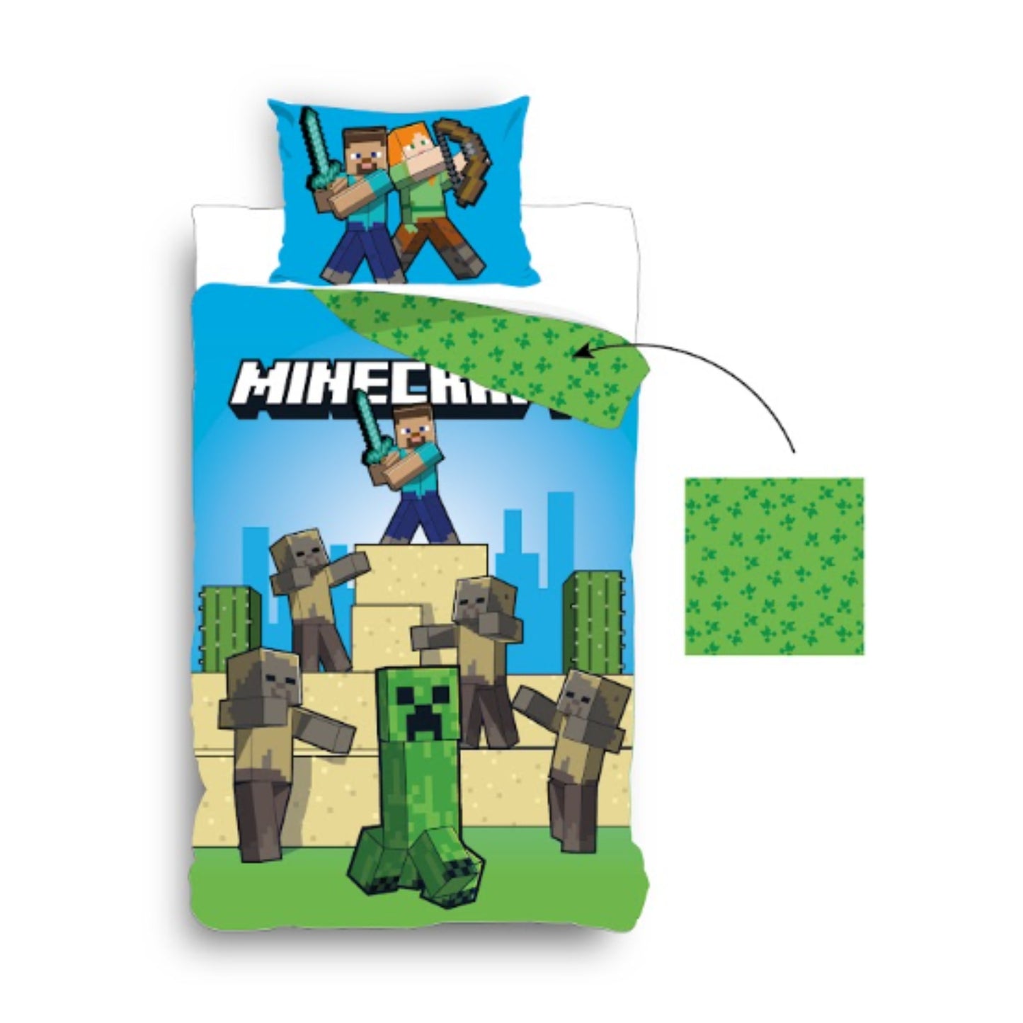 Minecraft dekbedovertrek