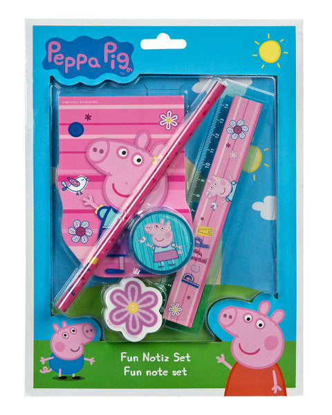 Peppa Pig Fun Schrijfwarenset 5 Delig
