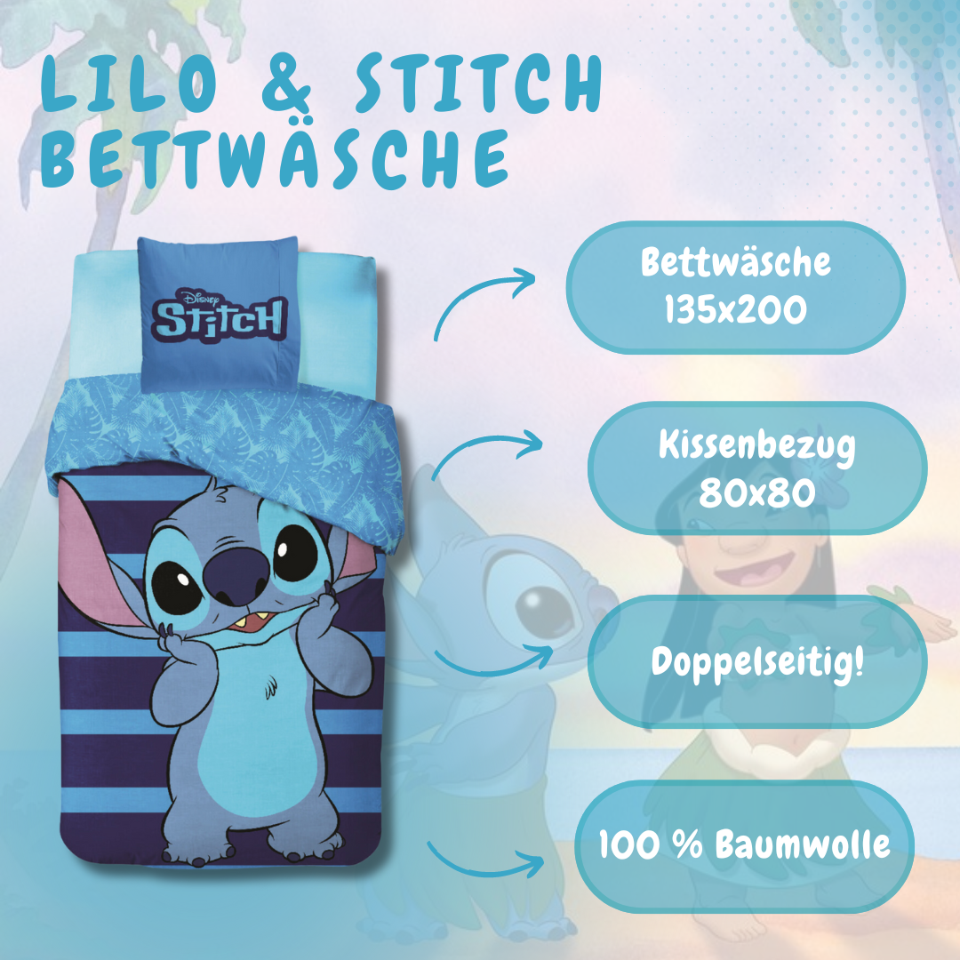 Lilo & Stitch Dekbedovertrek - 135 x 200 CM