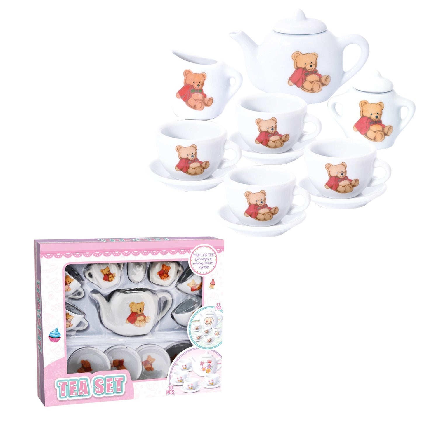 Jollity Stenen Beren kinder servies 13-delig