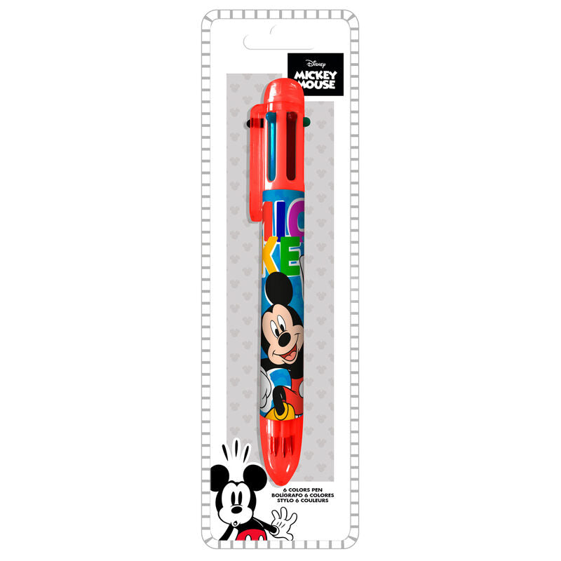 Mickey Mouse 6 Kleuren pen