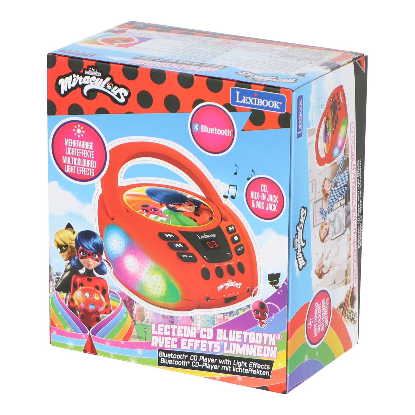 Miraculous Ladybug CD-speler met Bluetooth