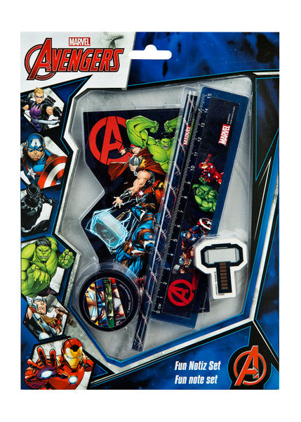 Avengers Fun Schrijfwarenset 5 Delig