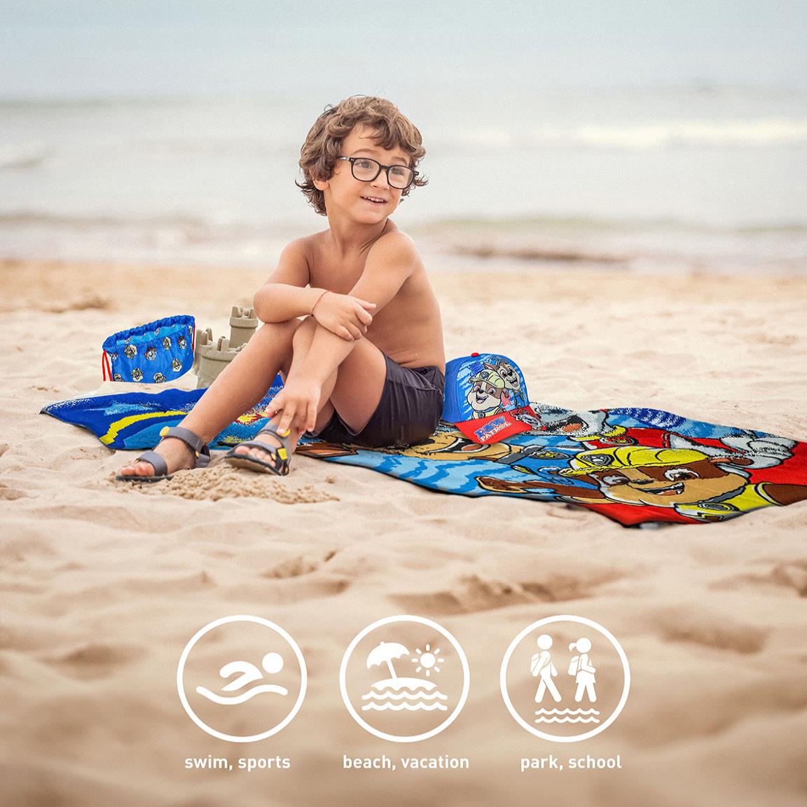 Paw Patrol zomerset - strandlaken, pet, tas