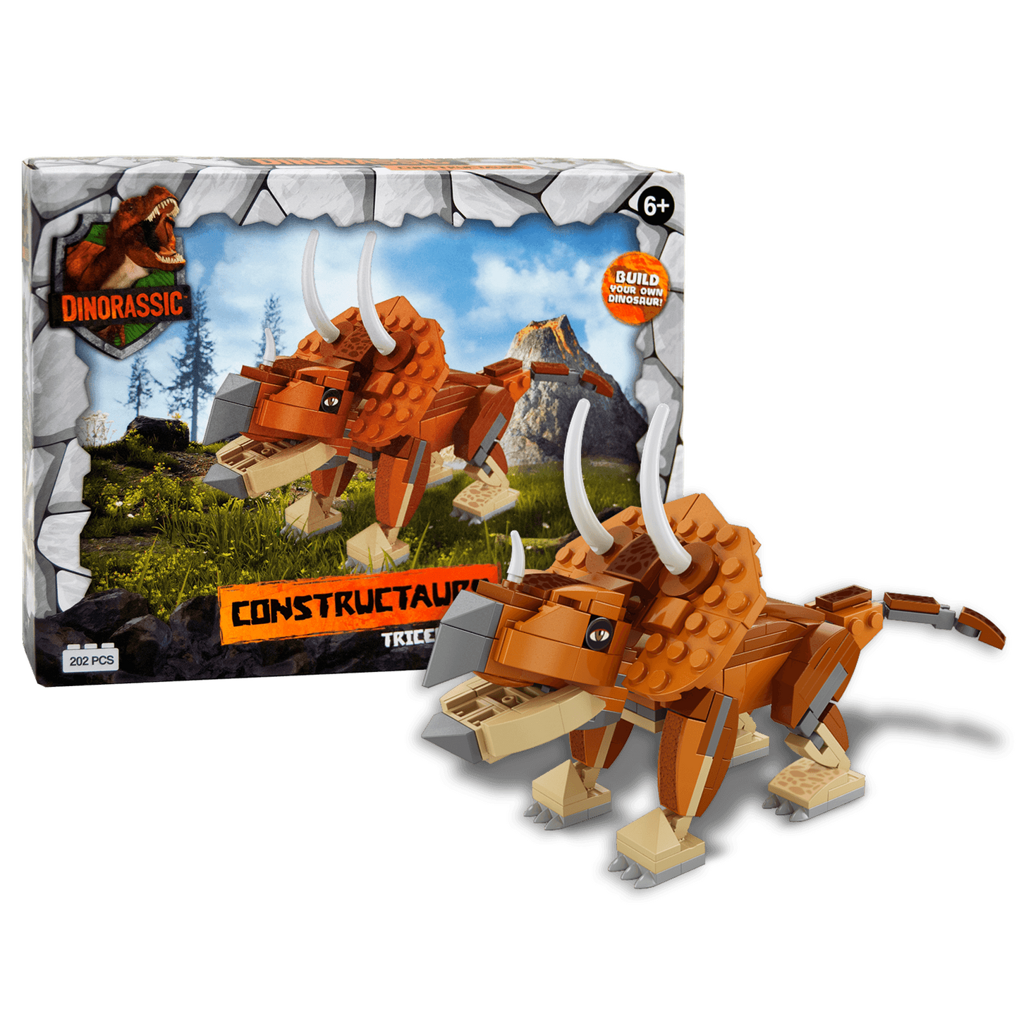 Dinorassic Bouwstenen - Triceratops