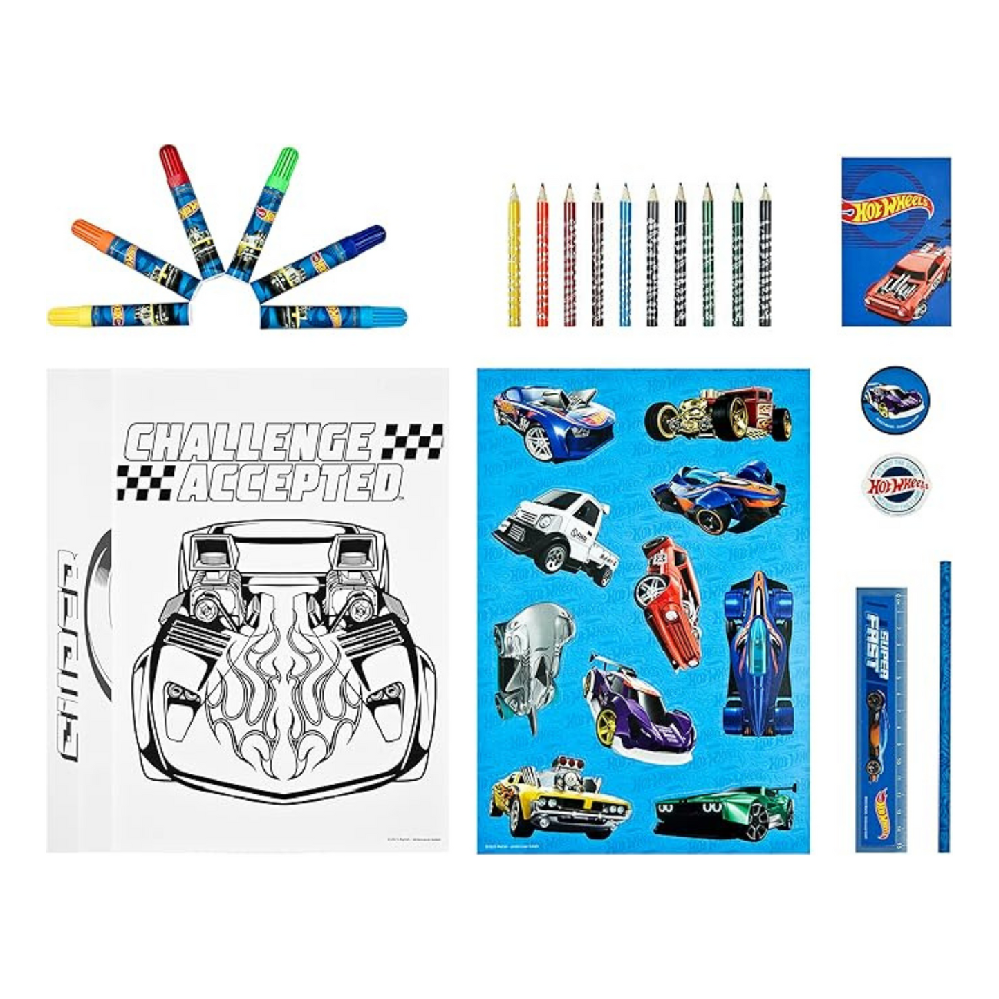 Hot Wheels Teken- en schrijftoren 35 stuks
