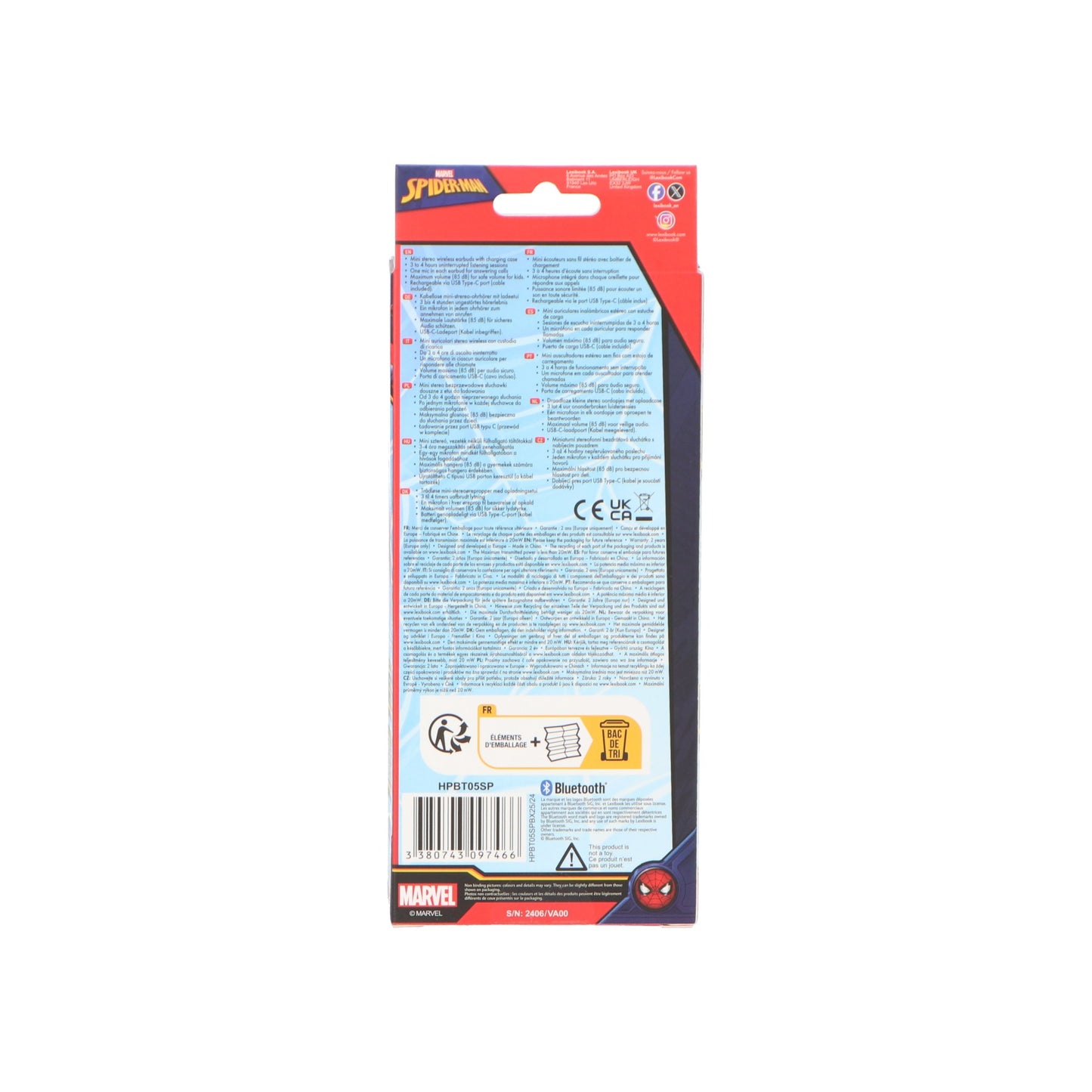Spiderman Draadloze Bluetooth Oortjes (dopjes)