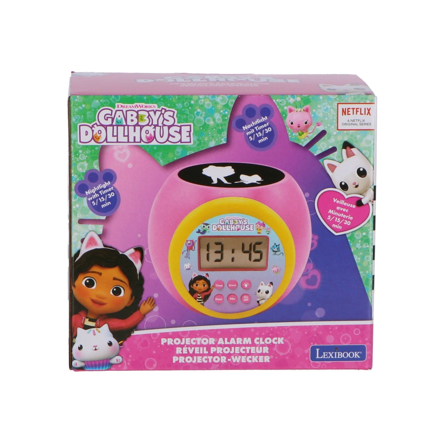 Gabby's Dollhouse Projector wekker - met timer
