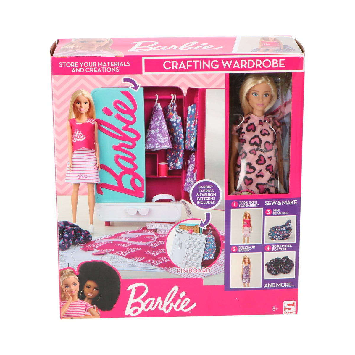 Barbie kledingkast met pop