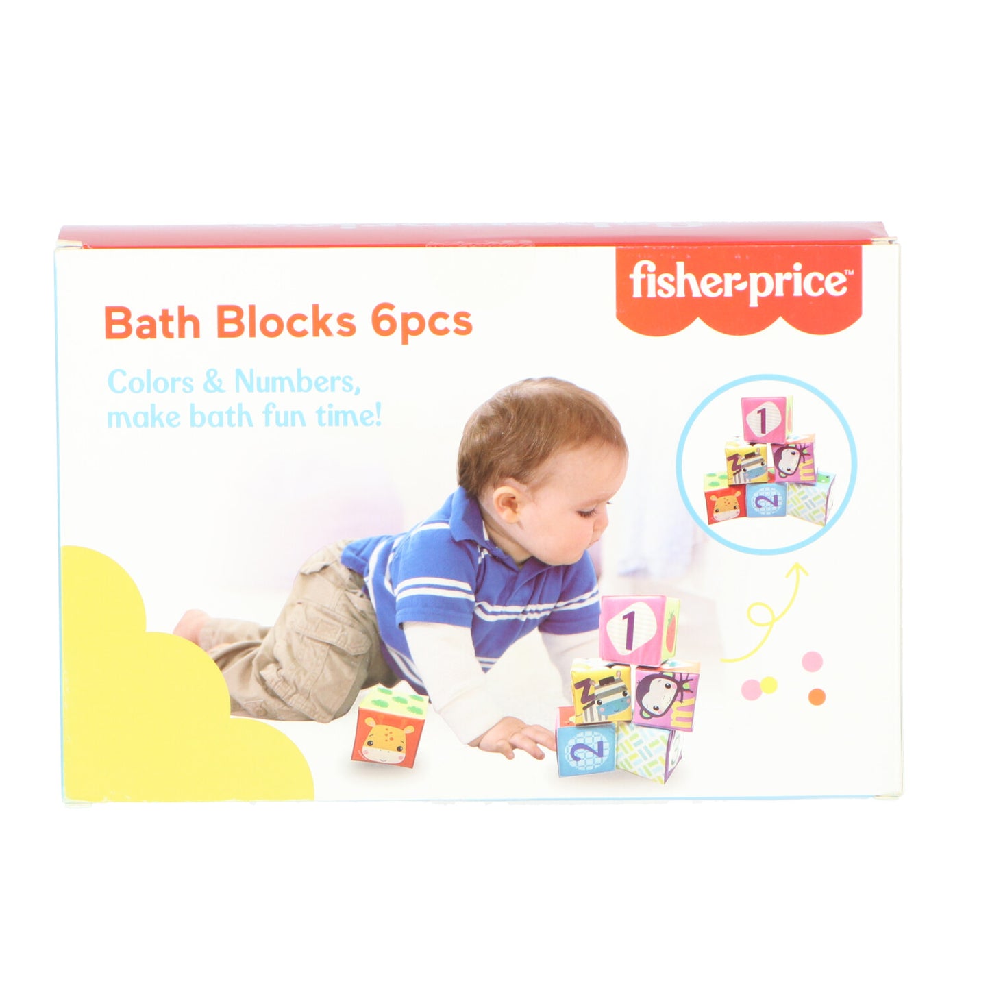 Fisher-Price Baby Bad Blokken 6 Stuks