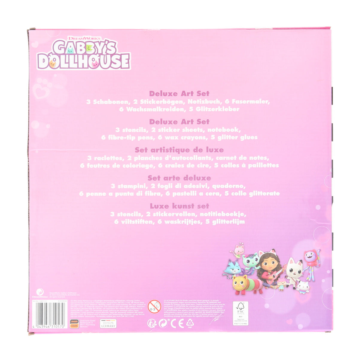 Gabby's Dollhouse schrijfwarenset