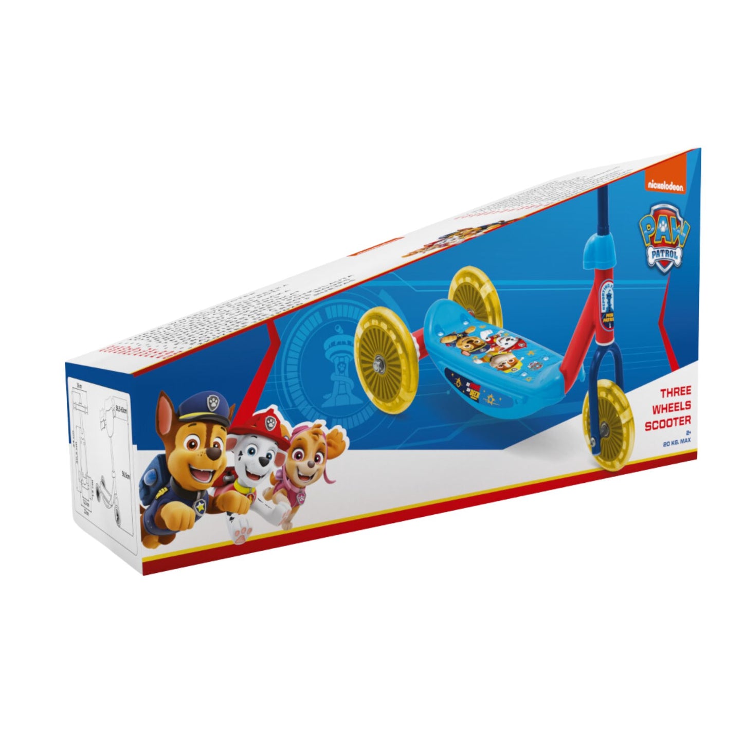 Paw Patrol Babystep met 3 wielen
