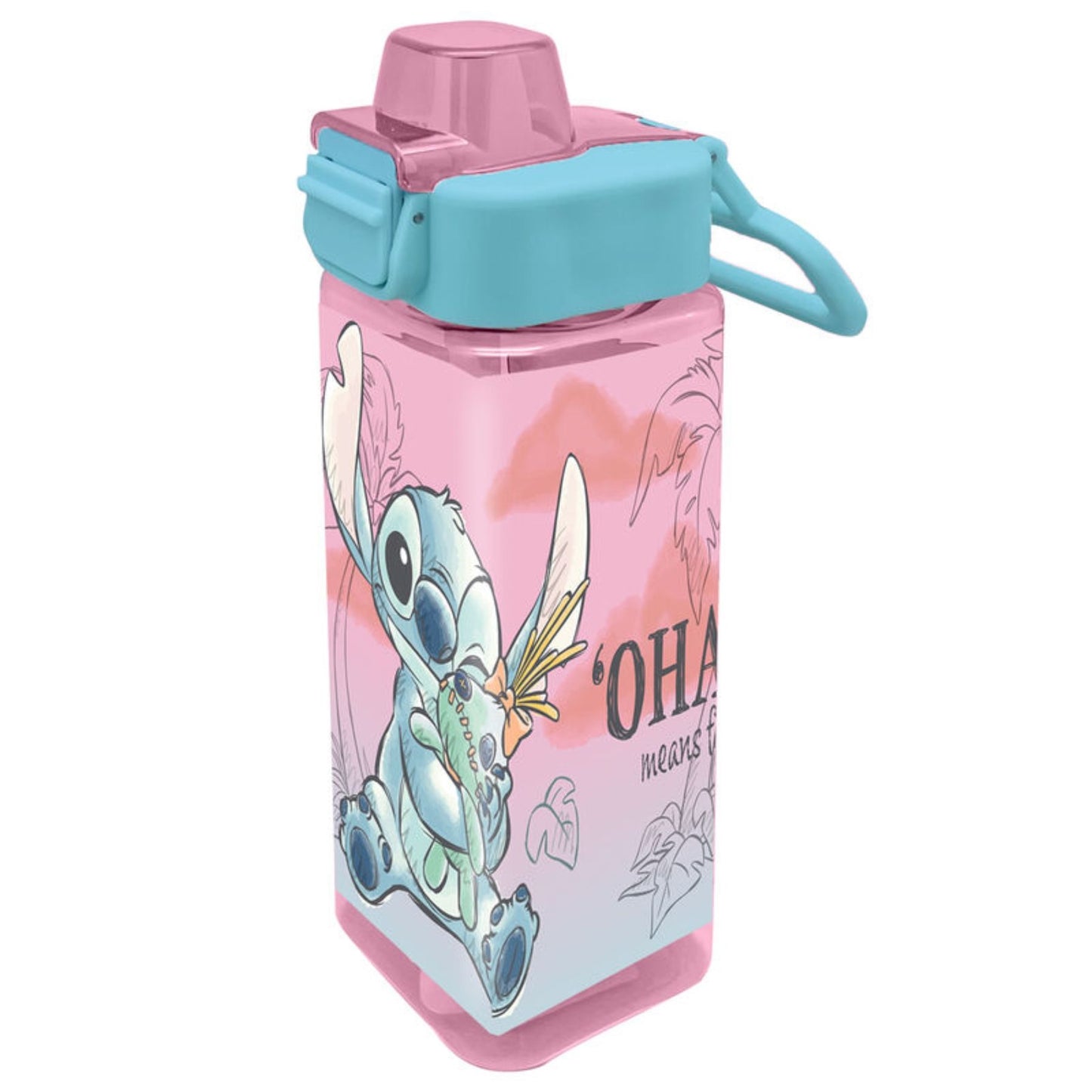 Lilo & Stitch Lunchset; Fles en Lunchbox met Bestek