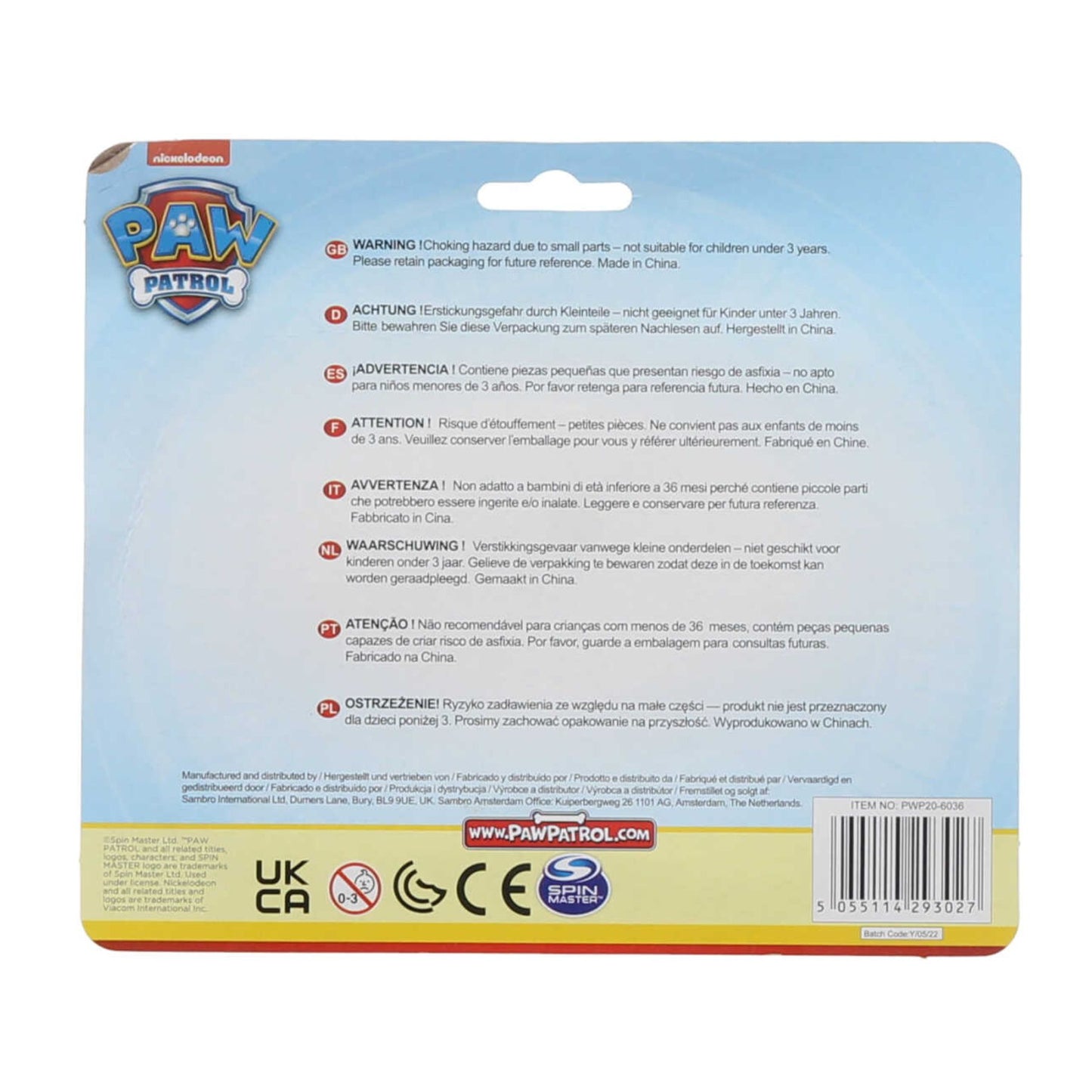 Paw Patrol Fidget Water Game