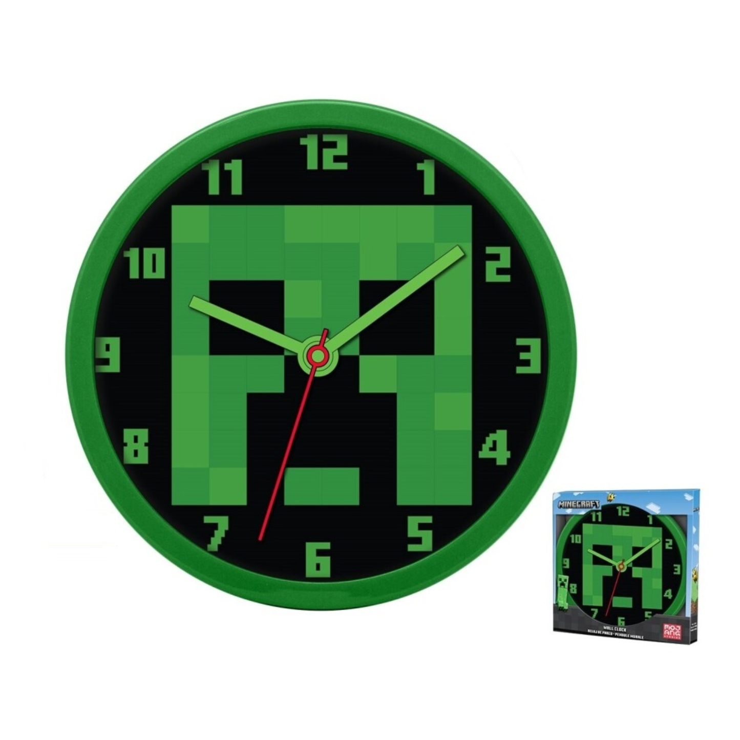 Minecraft Wandklok