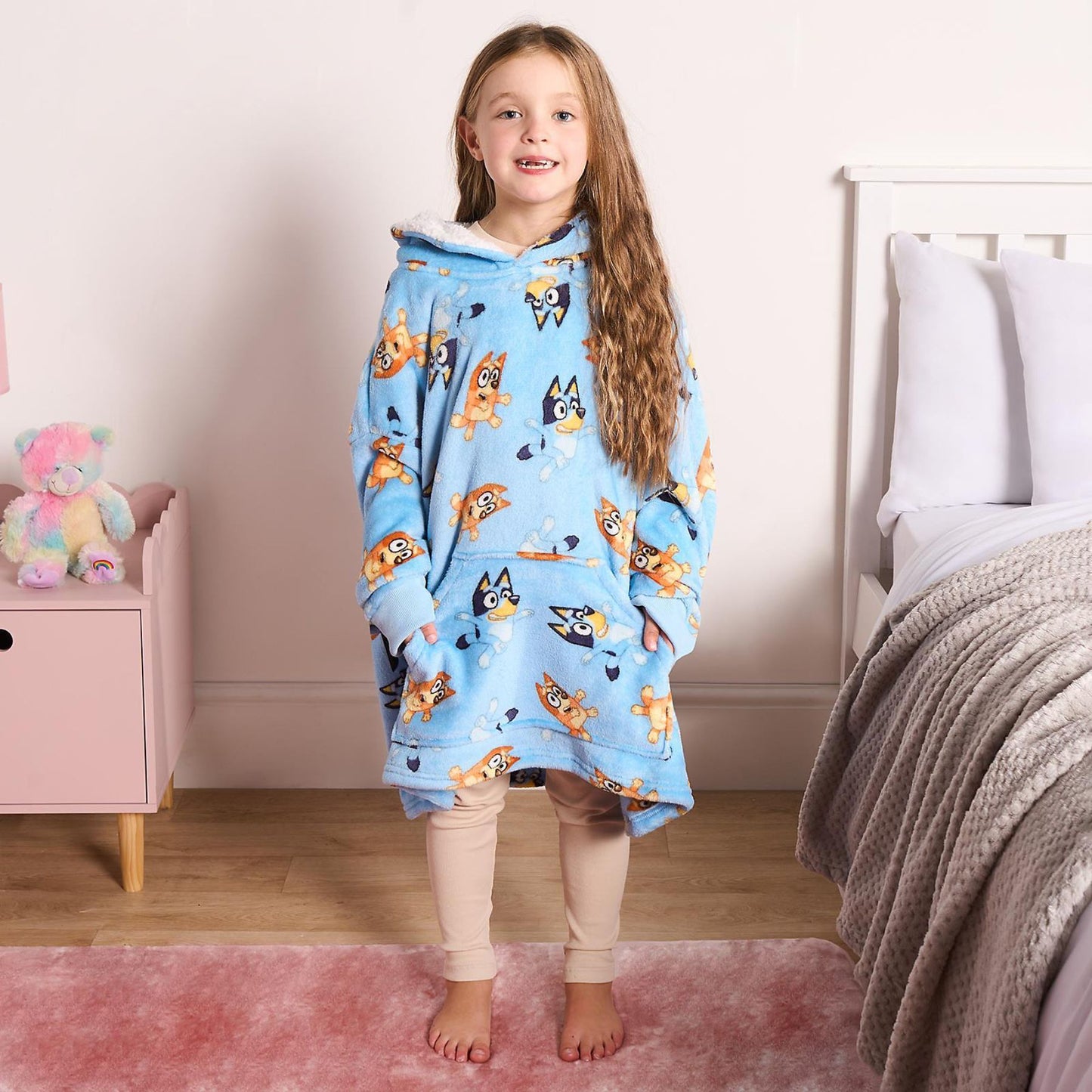 Bluey hoodie deken