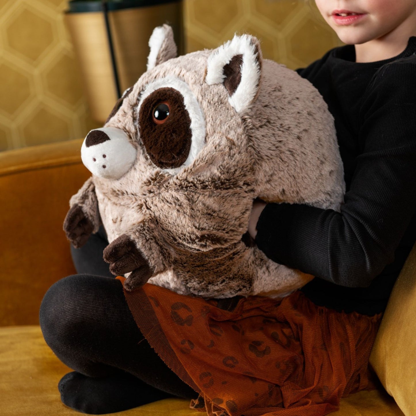 Noxxiez handwarmer - knuffel - kussen - wasbeer