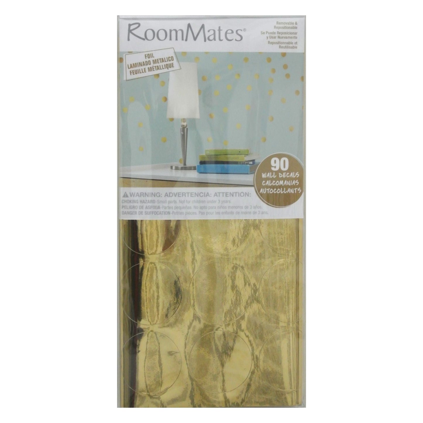 Muursticker - Confetti Goud