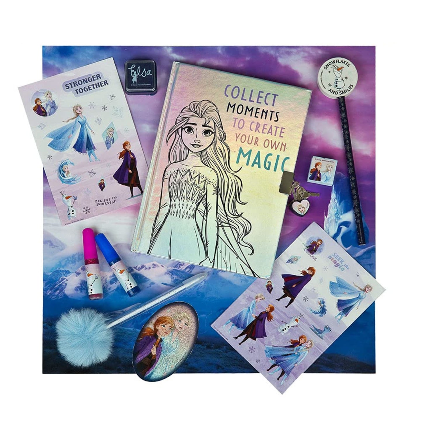 Frozen Glitter dagboek set