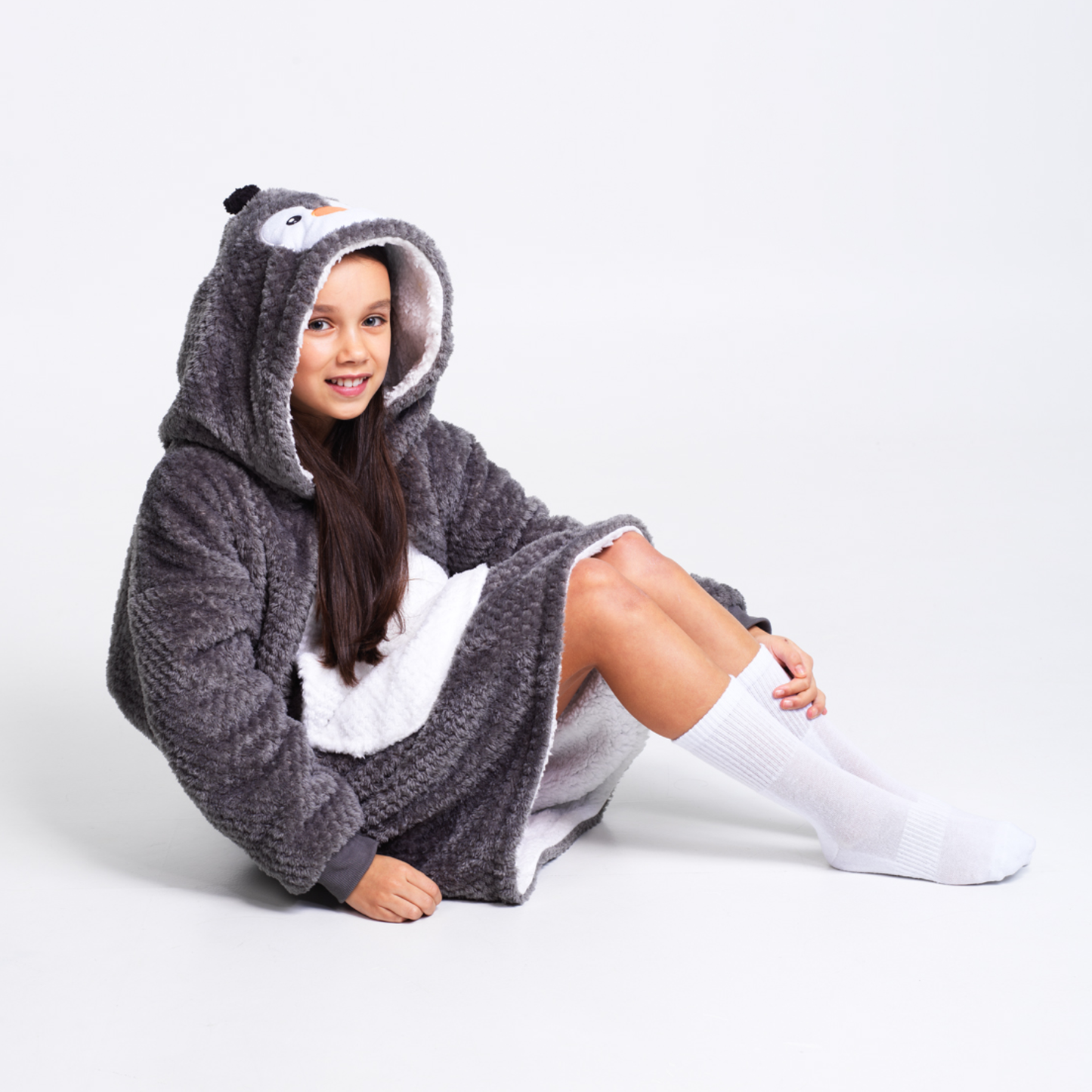 Noxxiez hoodie deken - pinguïn