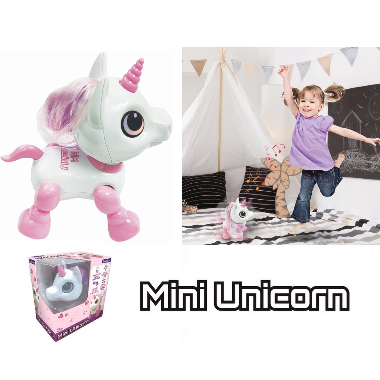 Lexibook Power Unicorn Mini - Robotunicorn met licht- en geluidseffecten