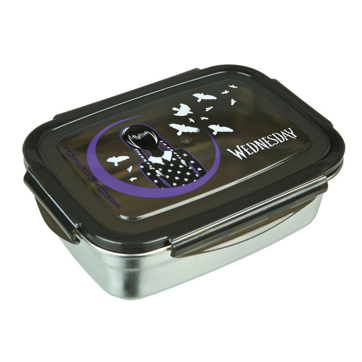 Wednesday RVS lunchset; lunchbox en drinkfles