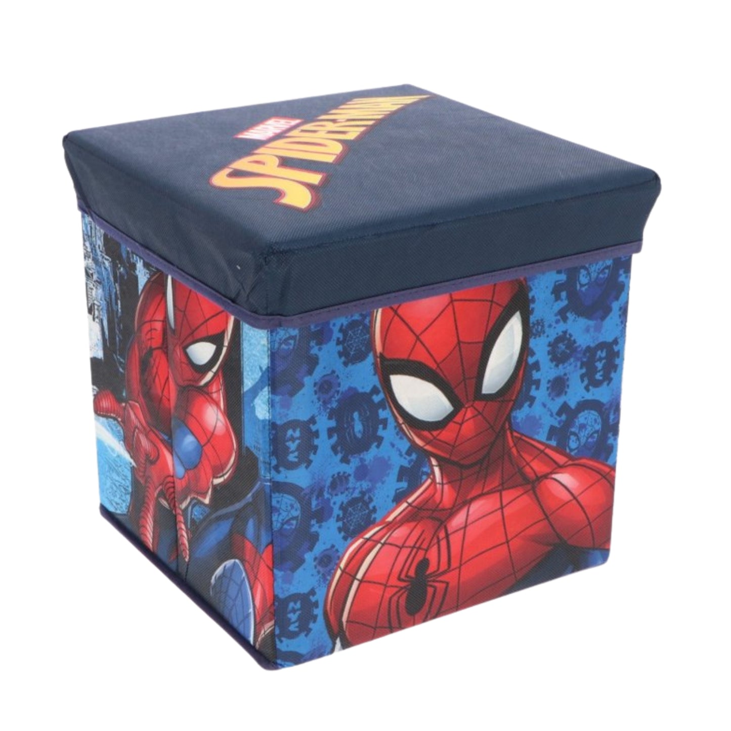 Spiderman slaapkamerset; opbergbox/stoel, vloerkleed, Squishy 32 cm , dekbedovertrek en hoeslaken