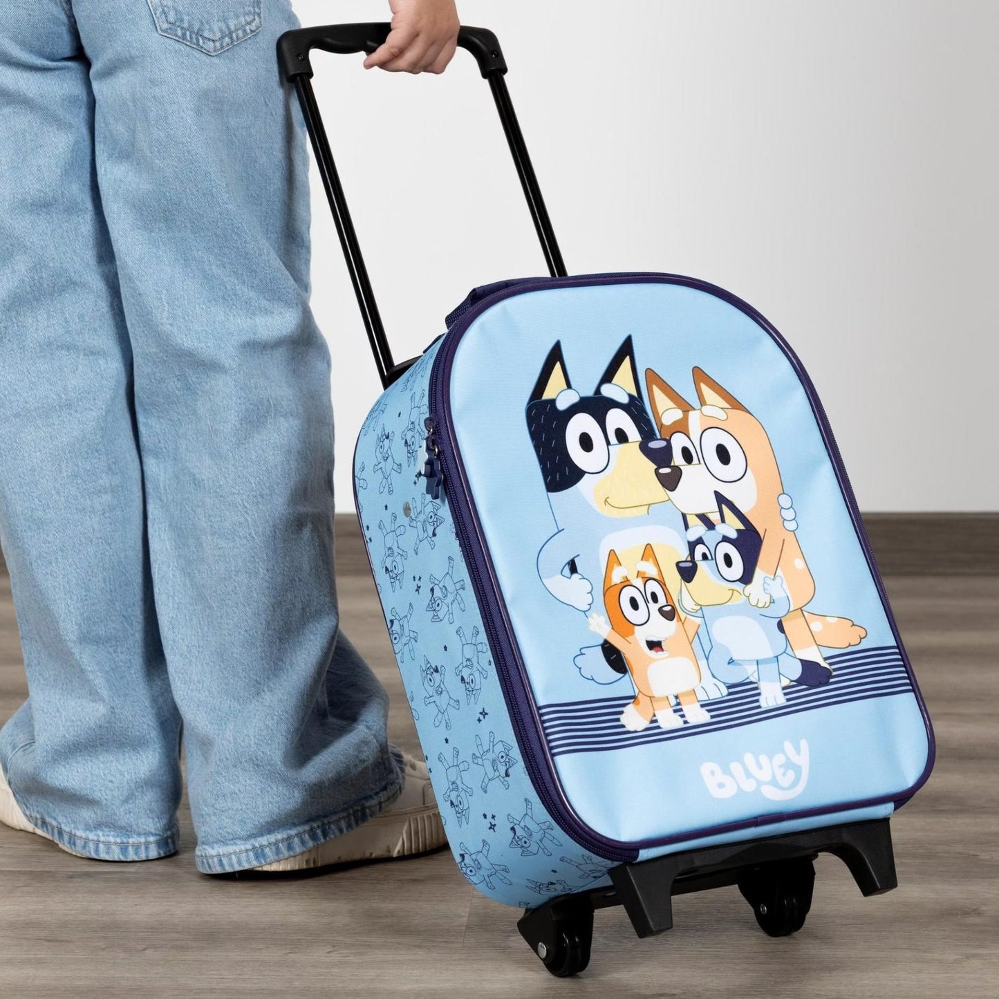 Bluey reisset; trolley en rugzak