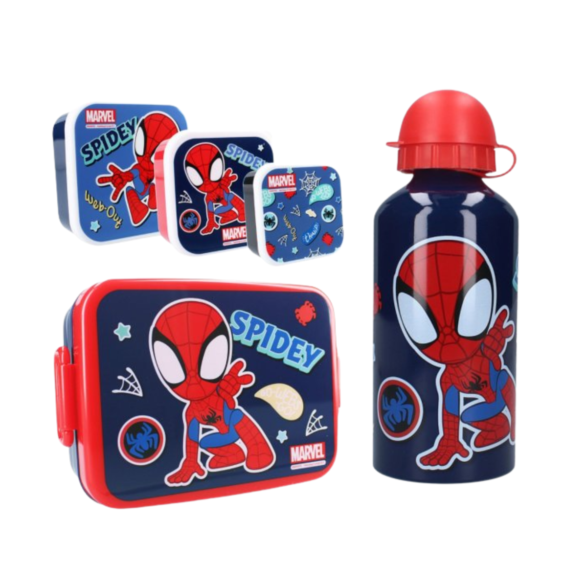 Spiderman schoolset; tassen en lunchset - Spidey