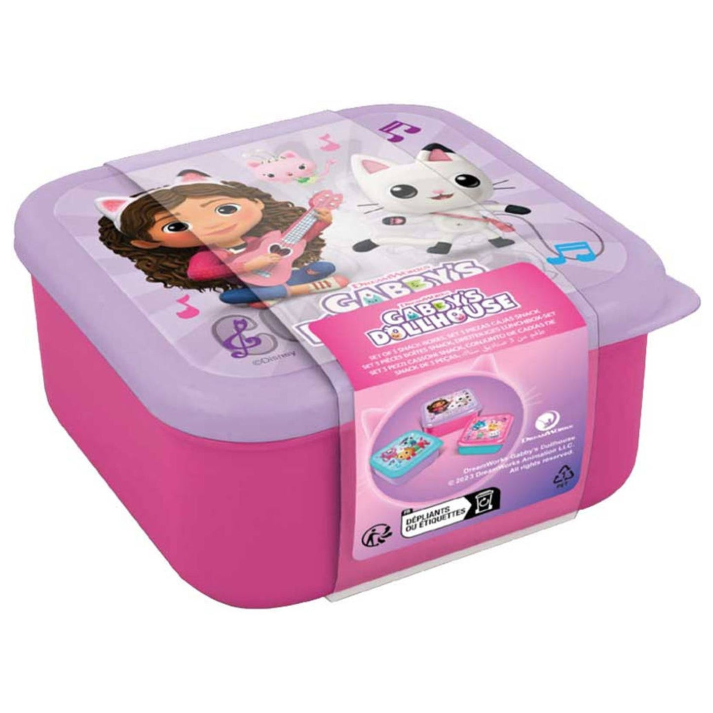 Gabby's Dollhouse 3 in 1 snackbox