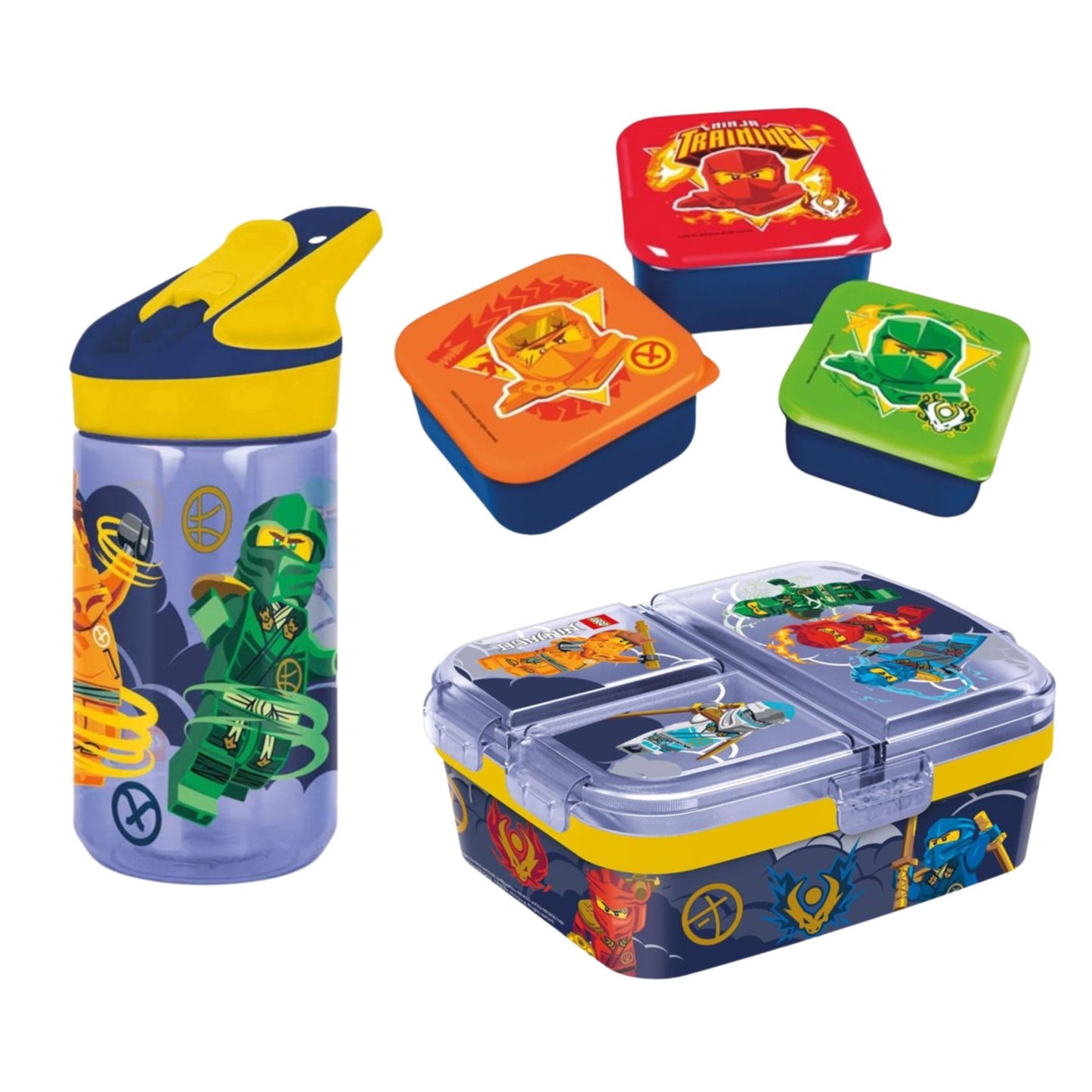 Lego lunchset; drinkfles, lunchbox en snackbox