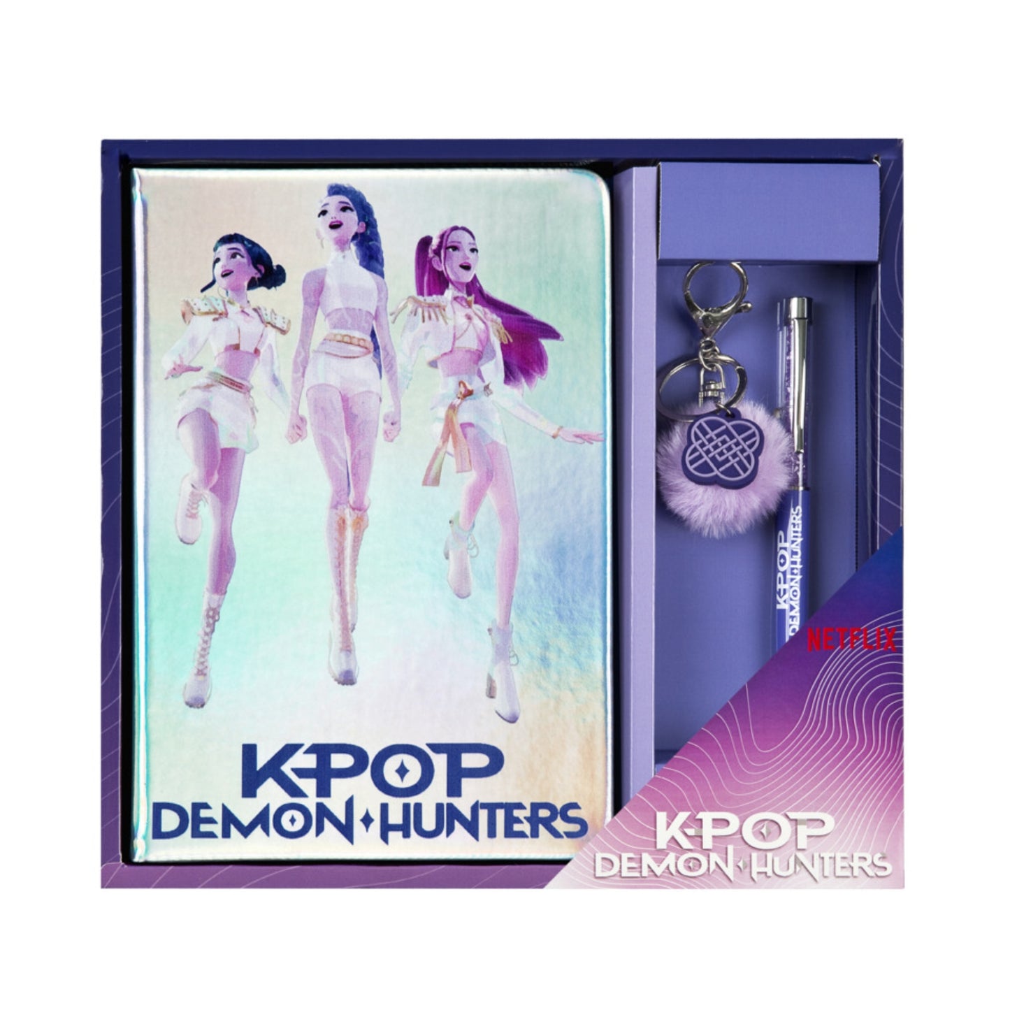 KPop Demon Hunters notitieboek A5 met pen en sleutelhanger