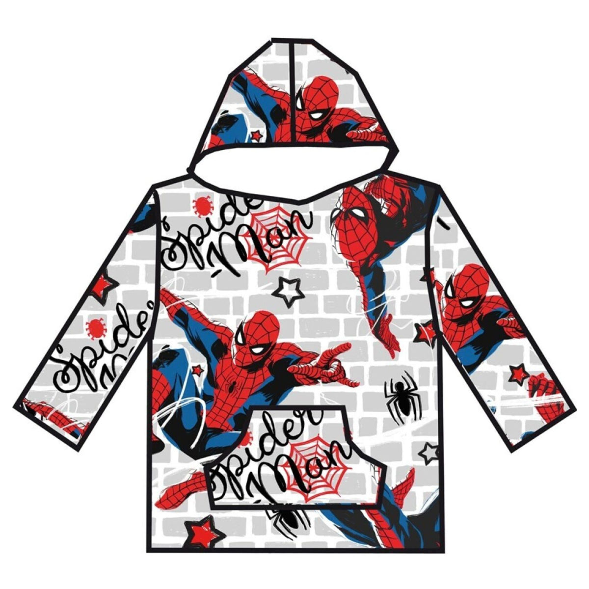 Spiderman hoodie deken