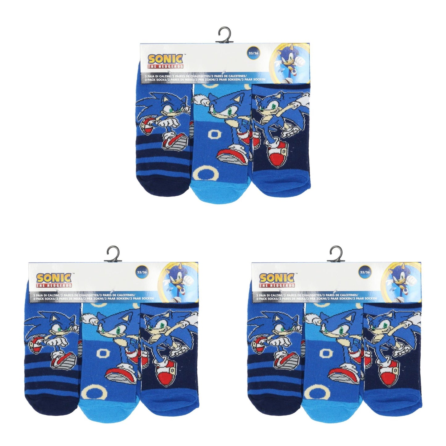 Sonic Sokken - 9 Paar