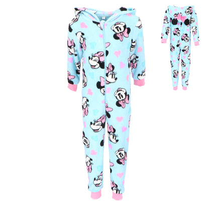 Minnie Mouse Coral-Fleece Onesie