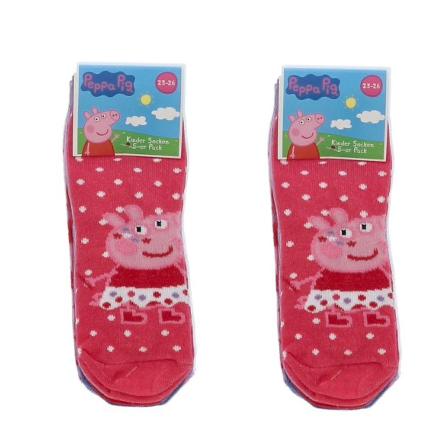 Peppa Pig Sokken - 10 Paar - Roze