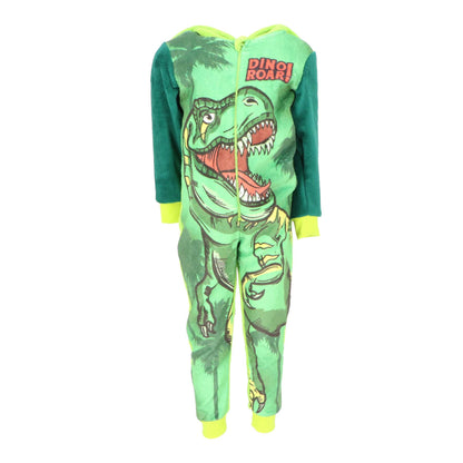 Coral-Fleece Onesie - Dinoroar!