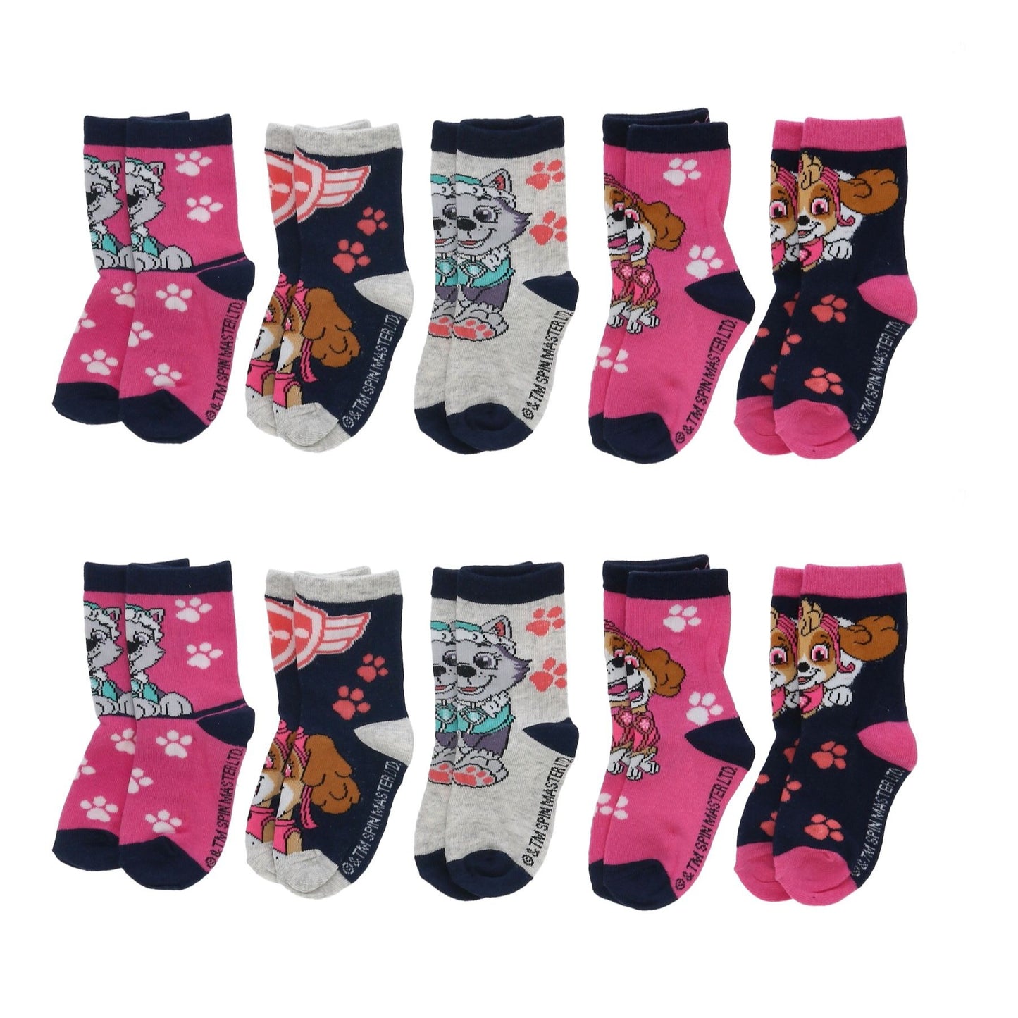 Paw Patrol Sokken - 10 Paar - Roze