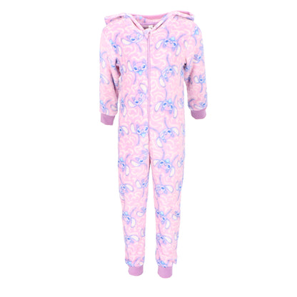 Lilo & Stitch Coral-Fleece Onesie