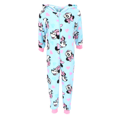 Minnie Mouse Coral-Fleece Onesie
