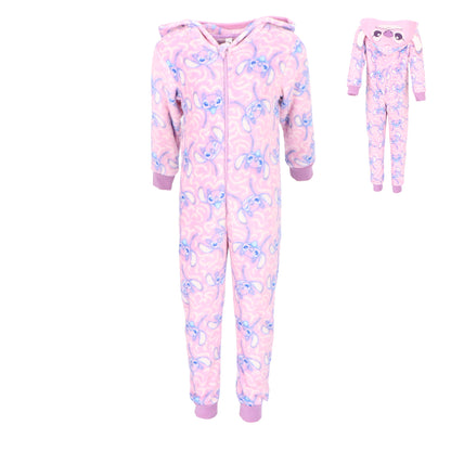 Lilo & Stitch Coral-Fleece Onesie
