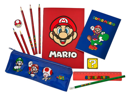 Super Mario Fancy Schrijfwarenset 12 Delig