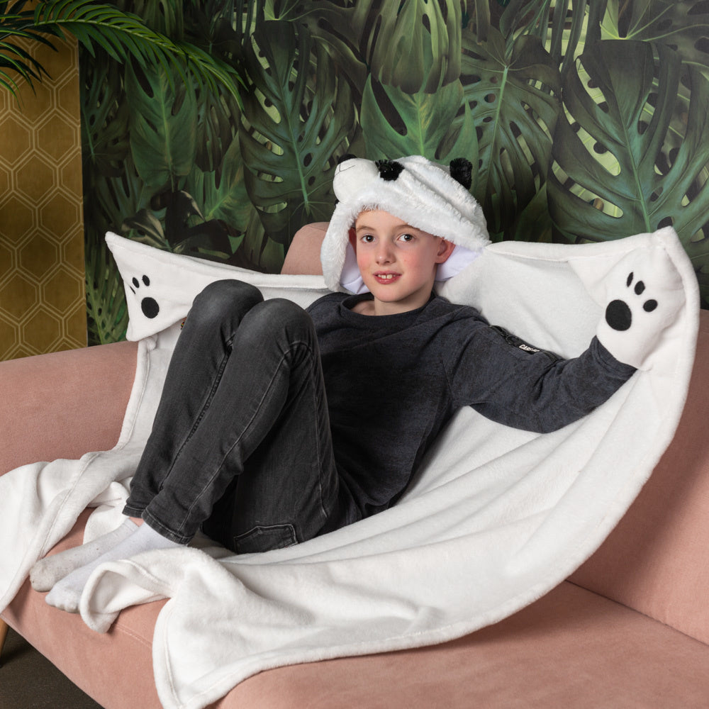 Noxxiez fleece deken - panda